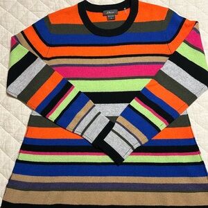 AMICI CASHMERE SWEATER WITH STRIPES